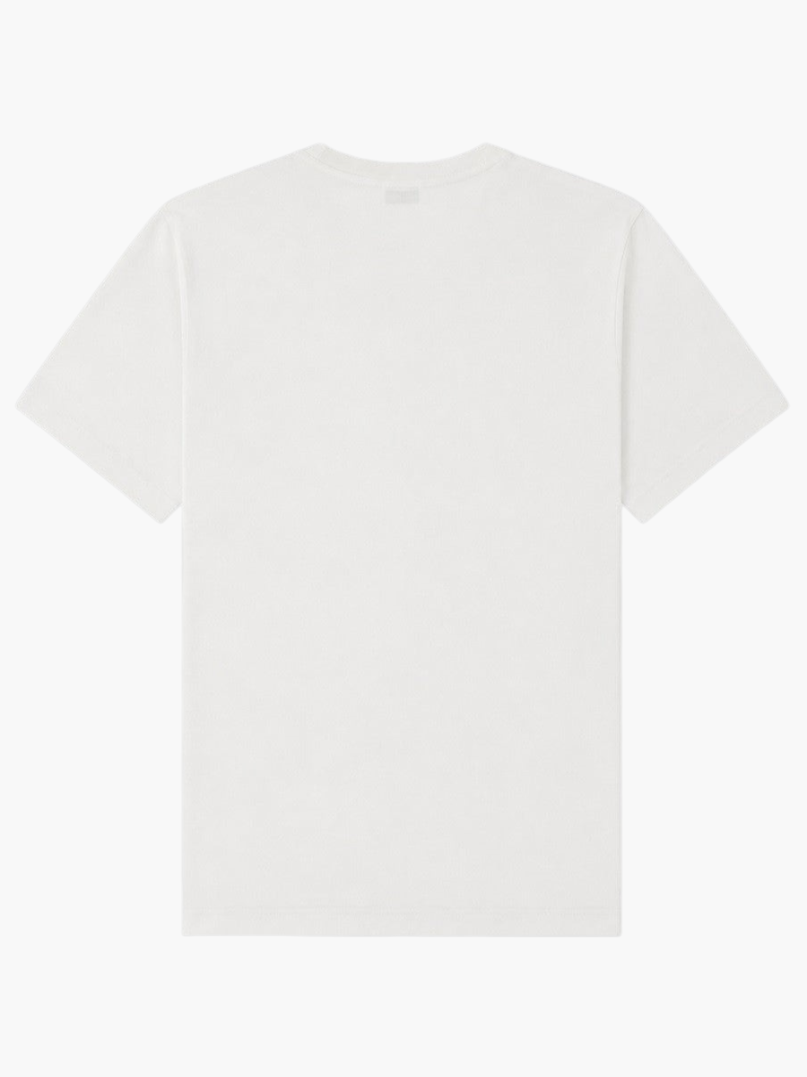 Back view of a white Klosmo Kenzo Jumping Tiger slim fit cotton t-shirt