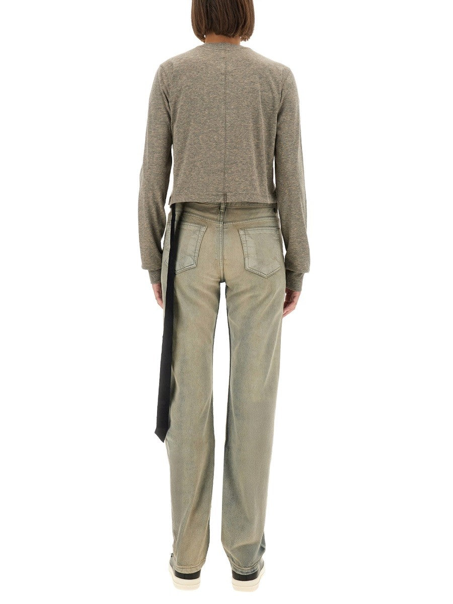 RICK OWENS DRKSHDW - T-SHIRT "LS CROPPED SMALL LEVEL T" t-shirt-ls-cropped-small-level-t_383718be-ae17-4aea-b96d-e37cf9c38a8f