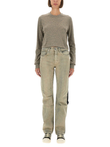RICK OWENS DRKSHDW - T-SHIRT "LS CROPPED SMALL LEVEL T" t-shirt-ls-cropped-small-level-t_82186efe-fcf8-48ef-9e22-cfa1fd8c50e3