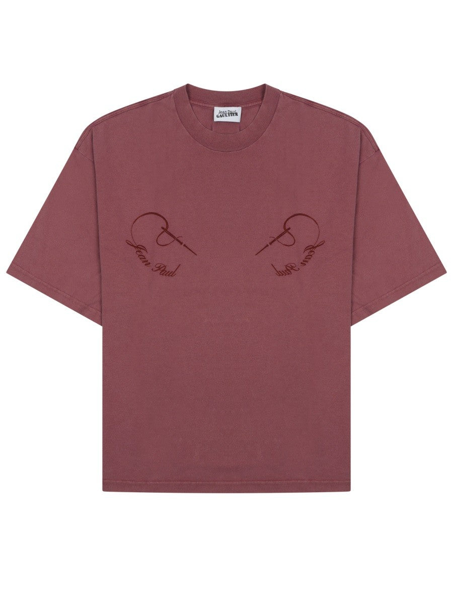 JEAN PAUL GAULTIER JEAN PAUL GAULTIER - T-SHIRT "NEEDLES" CON LOGO