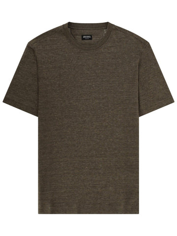 Zegna - T-SHIRT "OASI" IN LINO