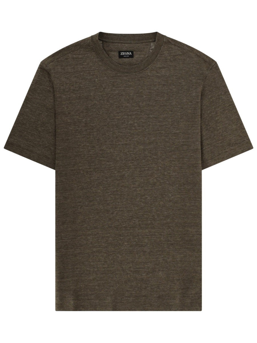 Zegna - T-SHIRT "OASI" IN LINO