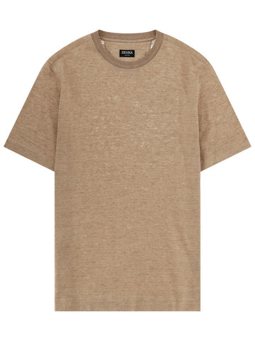 Zegna T-SHIRT "OASI" IN LINO