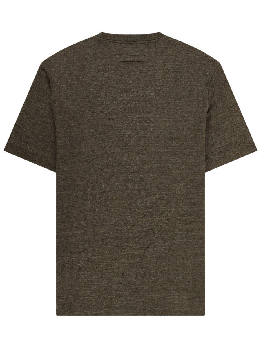 Zegna - T-SHIRT "OASI" IN LINO