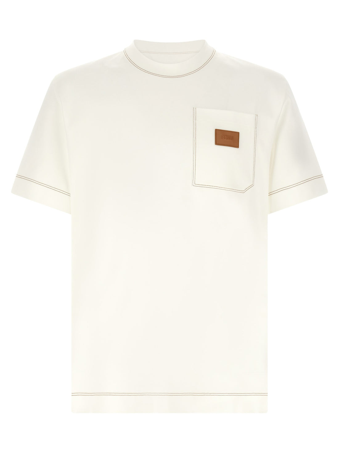 Fendi - T-shirt patch Fendi White XL