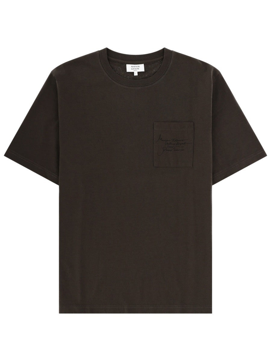 Maison Kitsune Maison Kitsune - T-SHIRT "POETIC SCRIPT"