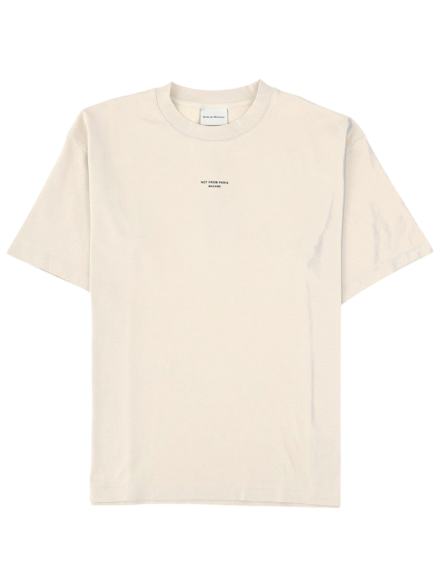 Drole De Monsieur - T-SHIRT "SLOGAN" Ivory M