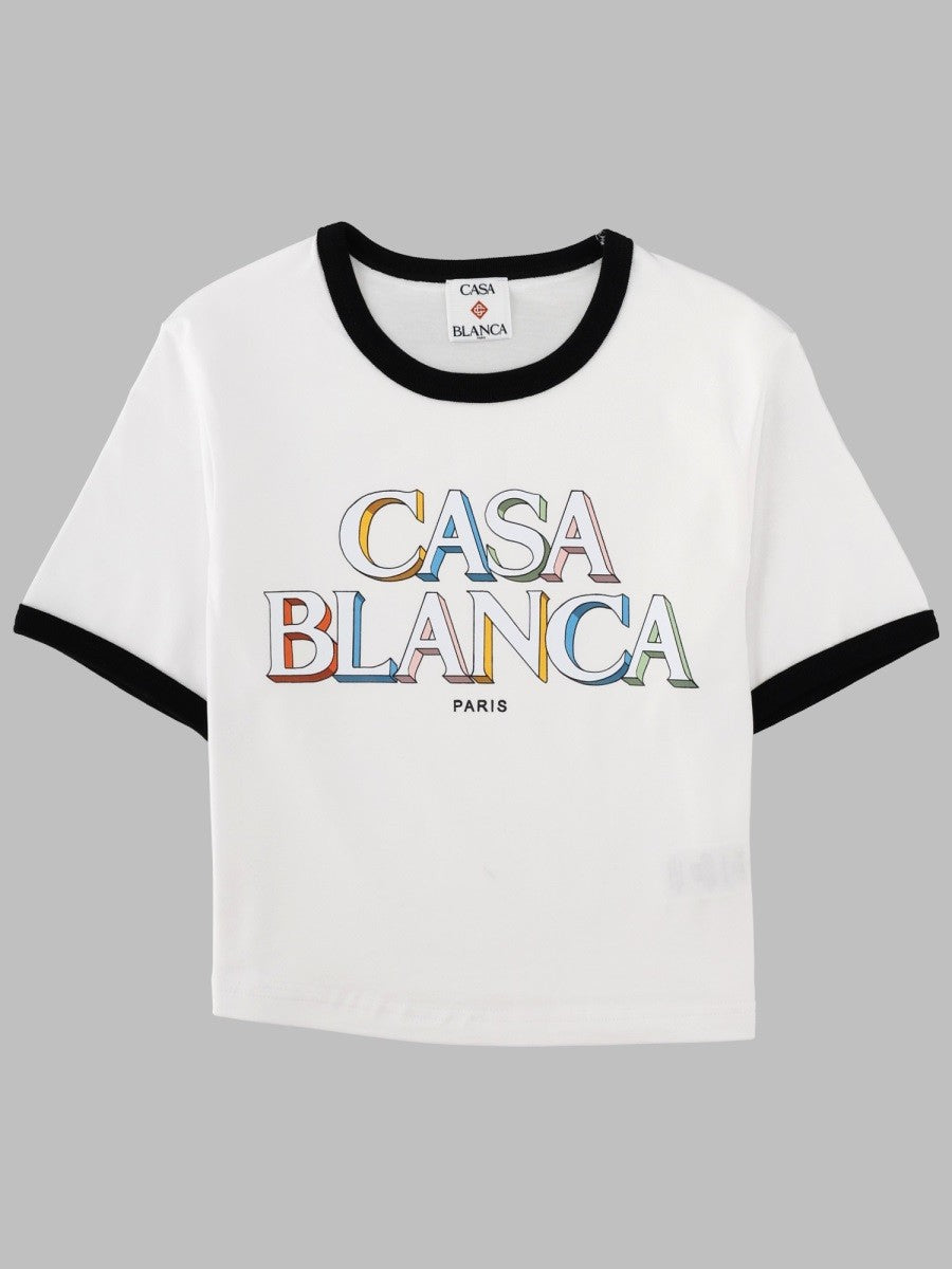 CASABLANCA CASABLANCA - T-SHIRT "STACKED LOGO"