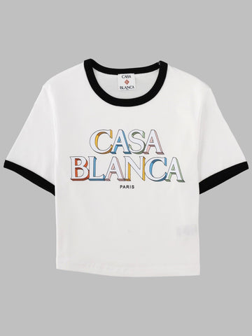 CASABLANCA CASABLANCA - T-SHIRT "STACKED LOGO"