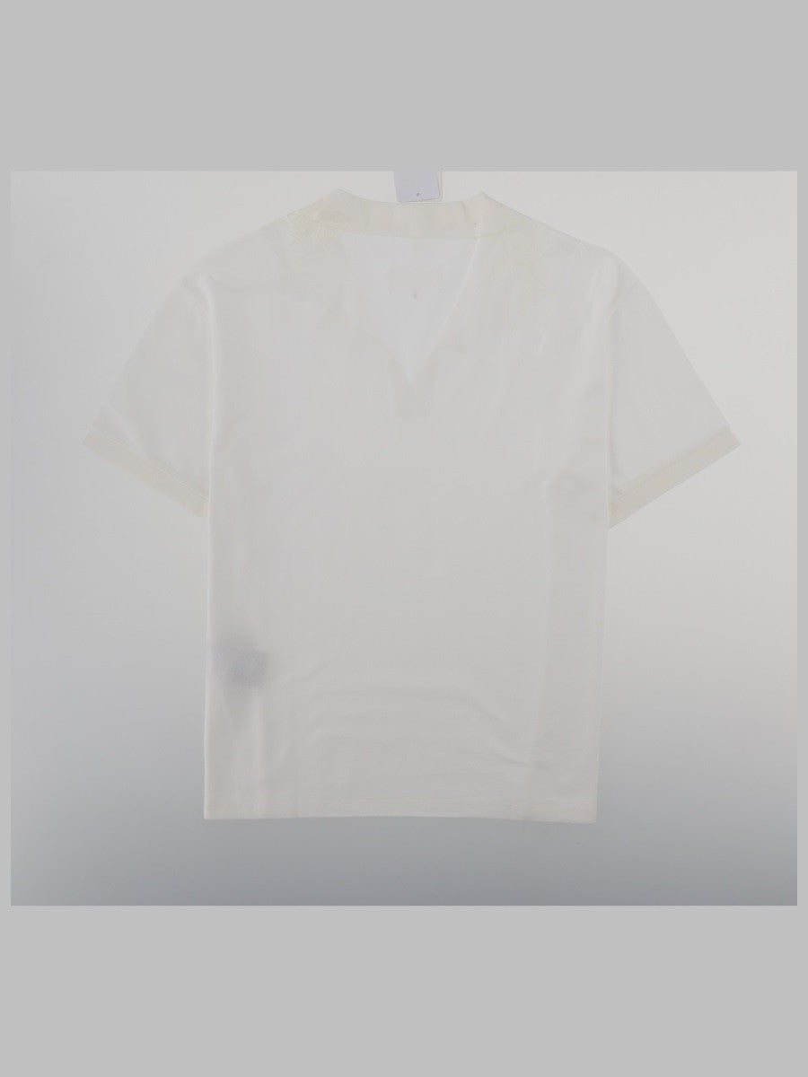 Maison Margiela - T-SHIRT "TAPED" CON SCOLLO A V