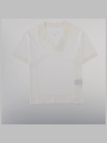 Maison Margiela - T-SHIRT "TAPED" CON SCOLLO A V