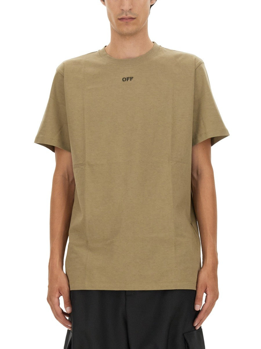 Off White - T-SHIRT WITH ARROW EMBROIDERY t-shirt-with-arrow-embroidery_3d87c253-15ae-445a-b440-322aaffe8030