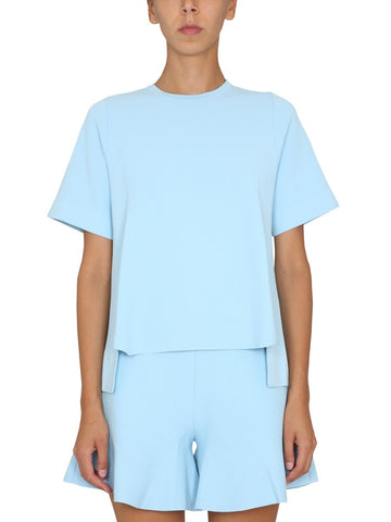 stella mccartney stella mccartney - T-SHIRT WITH ASYMMETRICAL HEMLINE