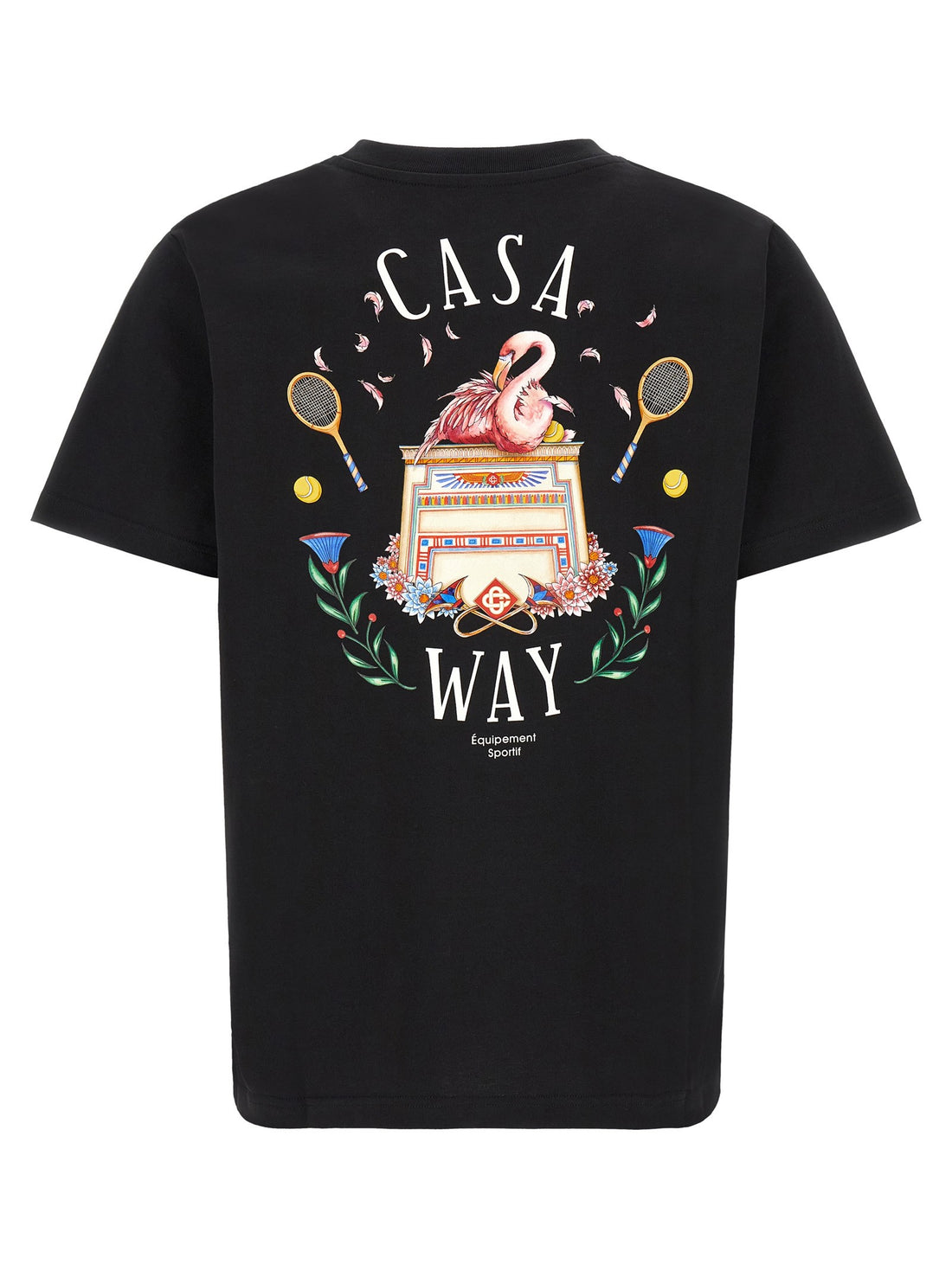 CASABLANCA - T-shirt with 'Casa Way' print Black