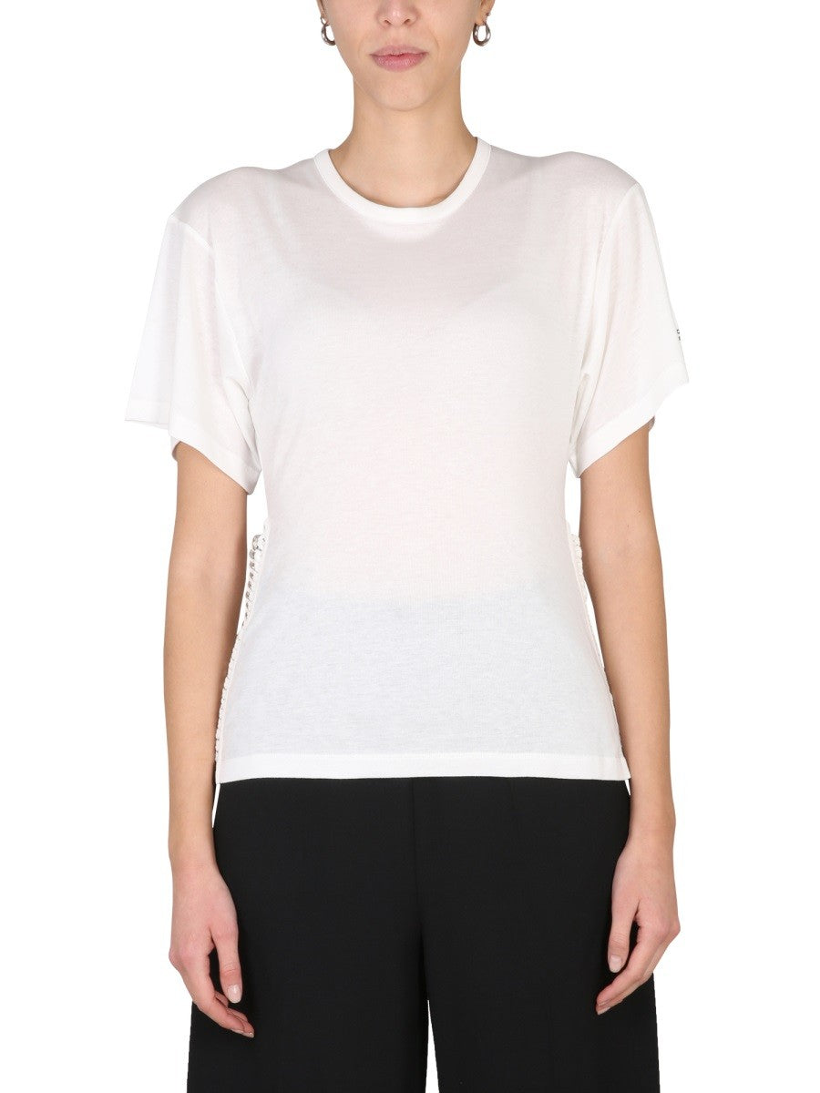 stella mccartney stella mccartney - T-SHIRT WITH CHAIN DETAIL