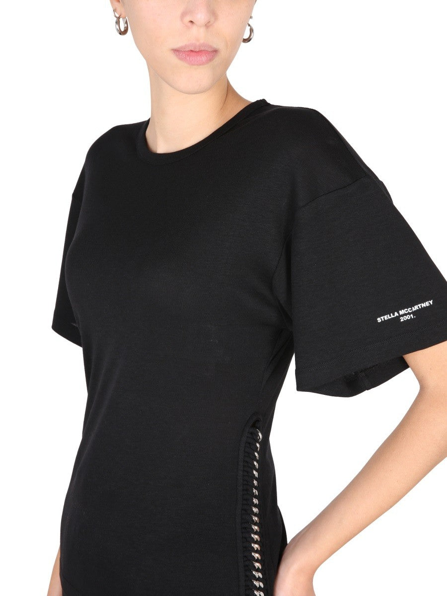 stella mccartney stella mccartney - T-SHIRT WITH CHAIN DETAIL
