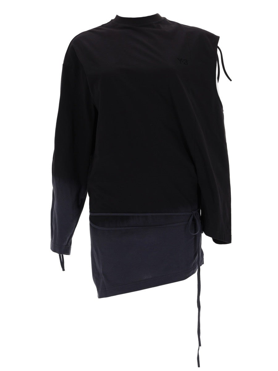 Y - 3 - T-SHIRT WITH CUT-OUT DETAIL t-shirt-with-cut-out-detail_f26eef7c-dfb8-4c1f-b76b-227c04940195