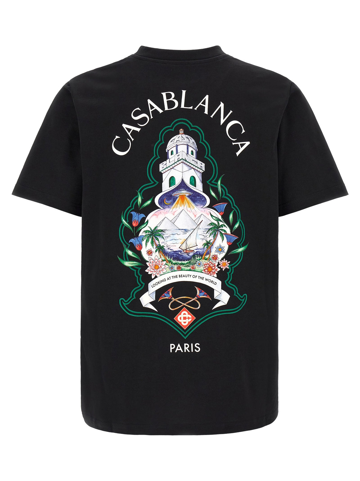 CASABLANCA - T-shirt with 'Hotel Emblem' print