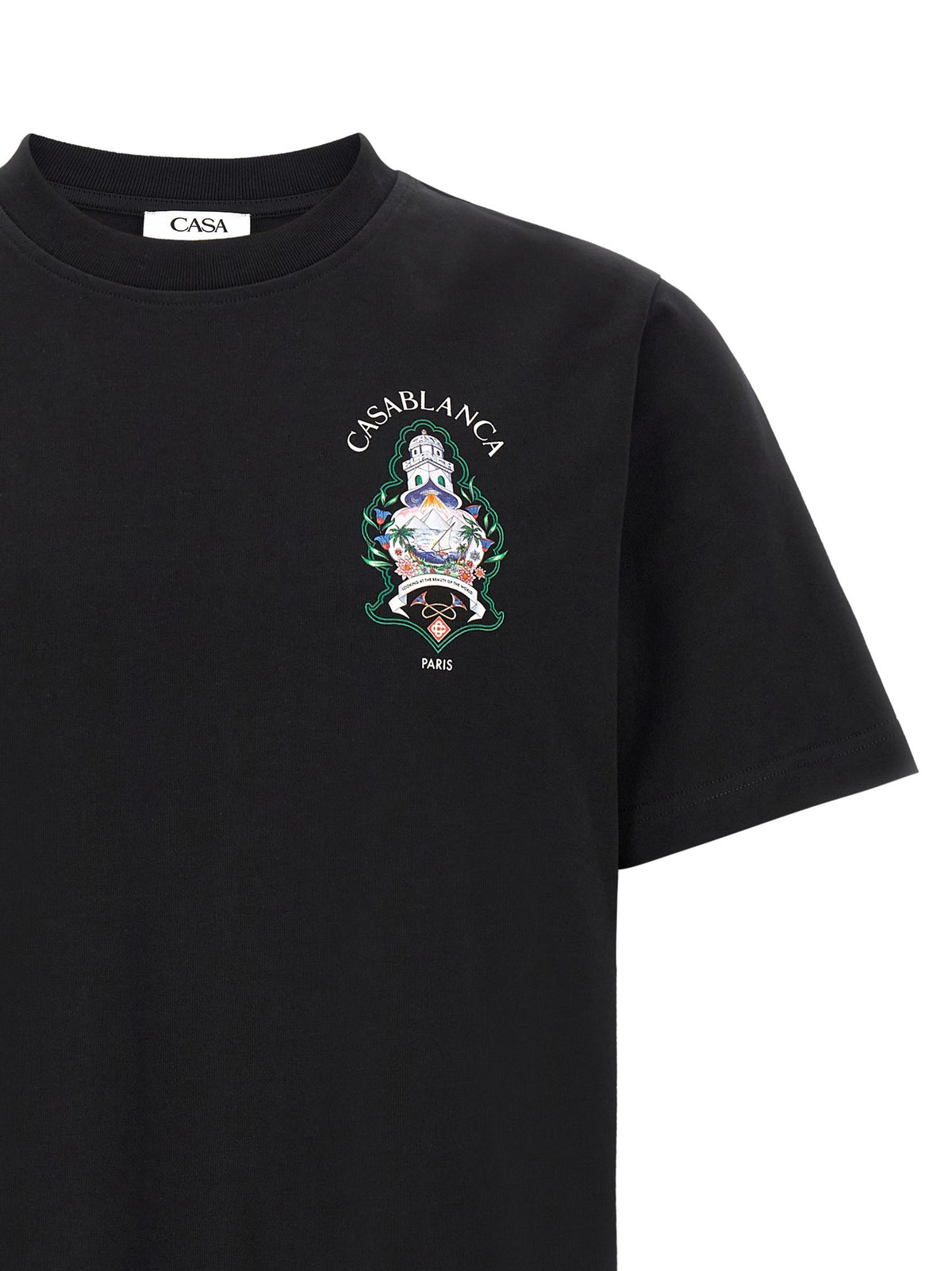 CASABLANCA - T-shirt with 'Hotel Emblem' print