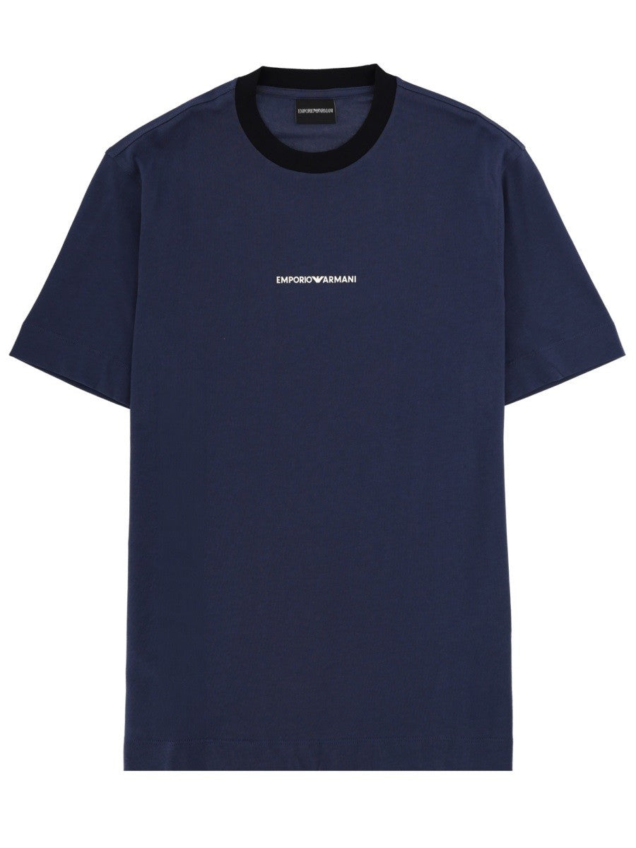 Emporio Armani Emporio Armani - T-SHIRT WITH LOGO AND EMBROIDERY