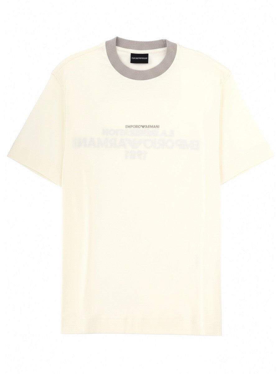 Emporio Armani Emporio Armani - T-SHIRT WITH LOGO AND EMBROIDERY