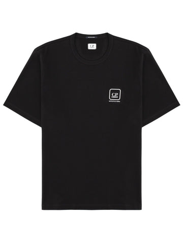 C.P. COMPANY C.P. COMPANY - T-SHIRT WITH LOGO AND PRINT