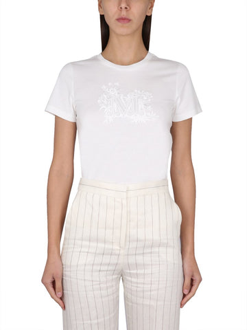 Max Mara - T-SHIRT WITH LOGO EMBROIDERY t-shirt-with-logo-embroidery_39982c7d-988c-4354-be40-da6aa958c184