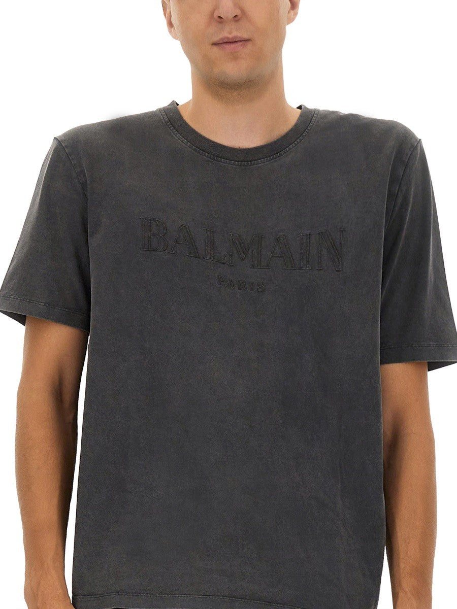 T-SHIRT WITH LOGO EMBROIDERY