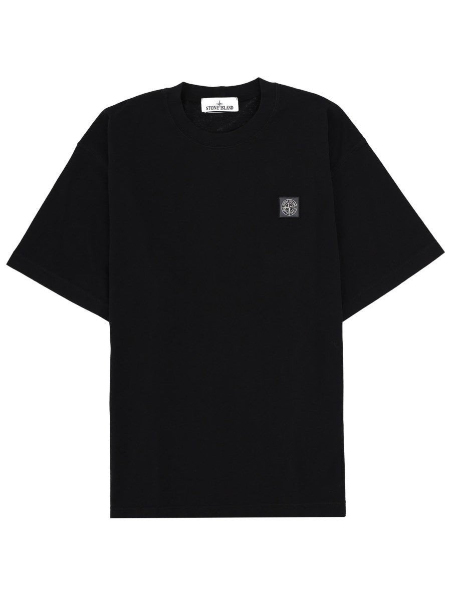 Stone Island - T-SHIRT WITH LOGO PATCH