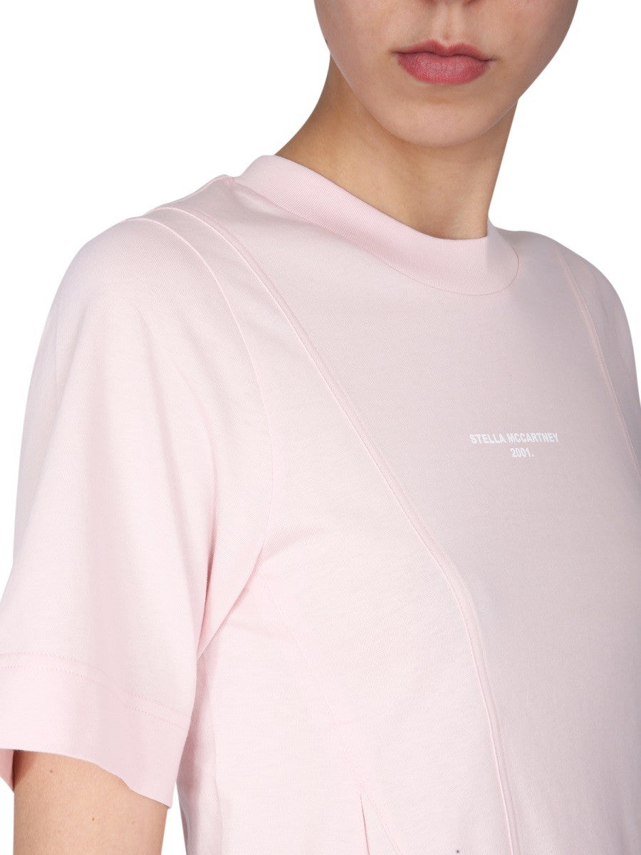 stella mccartney stella mccartney - T-SHIRT WITH LOGO PRINT