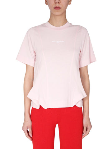stella mccartney stella mccartney - T-SHIRT WITH LOGO PRINT