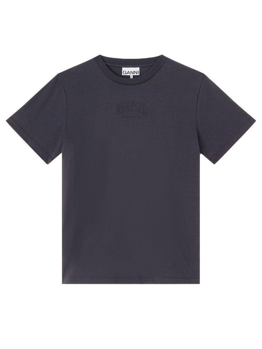 GANNI - T-SHIRT WITH LOGO t-shirt-with-logo_2a21a30e-1aac-4016-b733-50d0663f9ca1