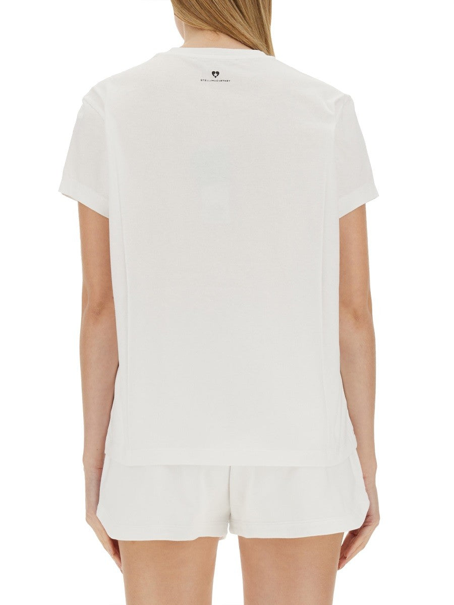 stella mccartney stella mccartney - T-SHIRT WITH LOGO