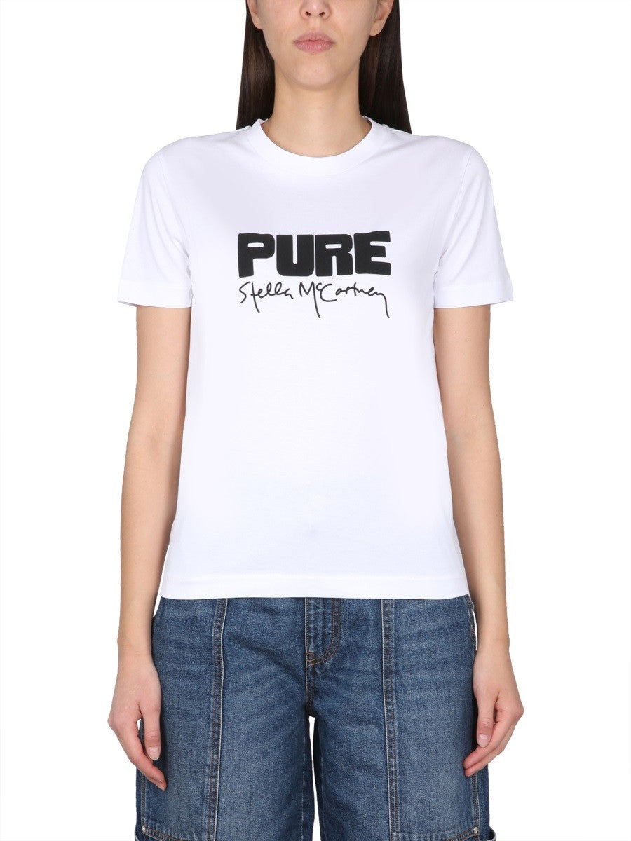 stella mccartney stella mccartney - T-SHIRT WITH LOGO
