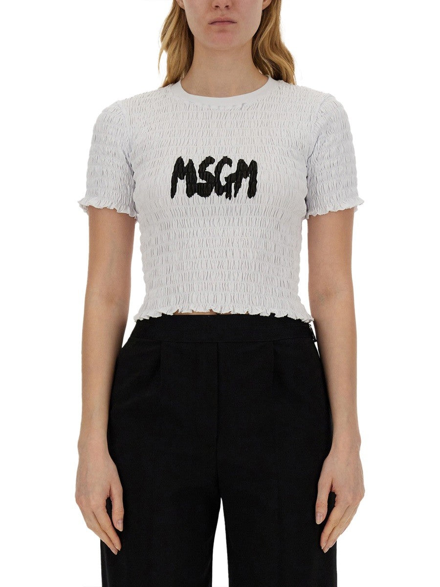 msgm - T-SHIRT WITH LOGO t-shirt-with-logo_6fb9166e-8ad8-42ad-b1f1-ac28599b3b9a