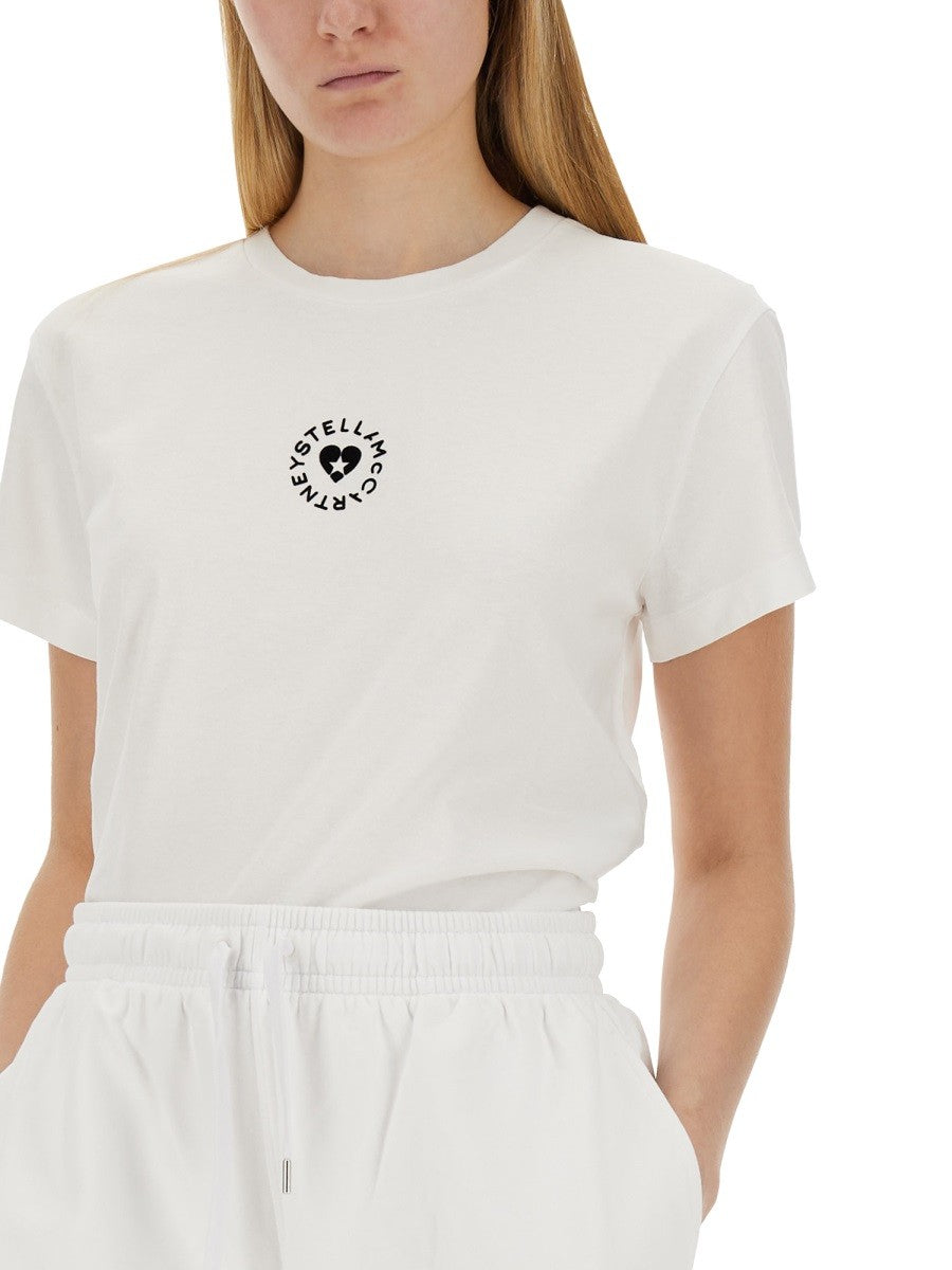 stella mccartney stella mccartney - T-SHIRT WITH LOGO