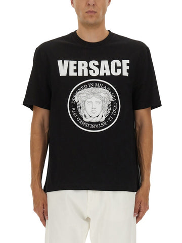 Versace - T-SHIRT WITH LOGO Black S