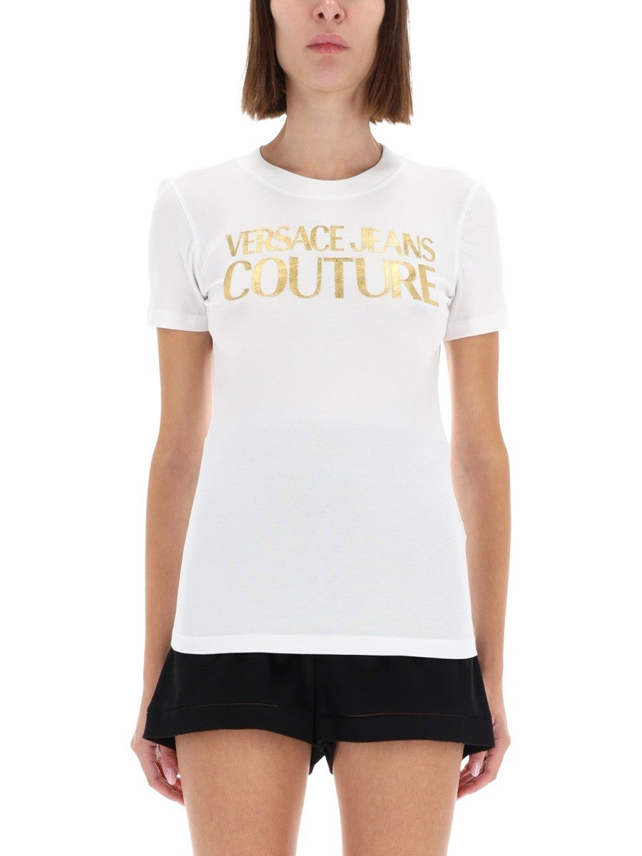 Versace Jeans Couture - T-SHIRT WITH LOGO White L