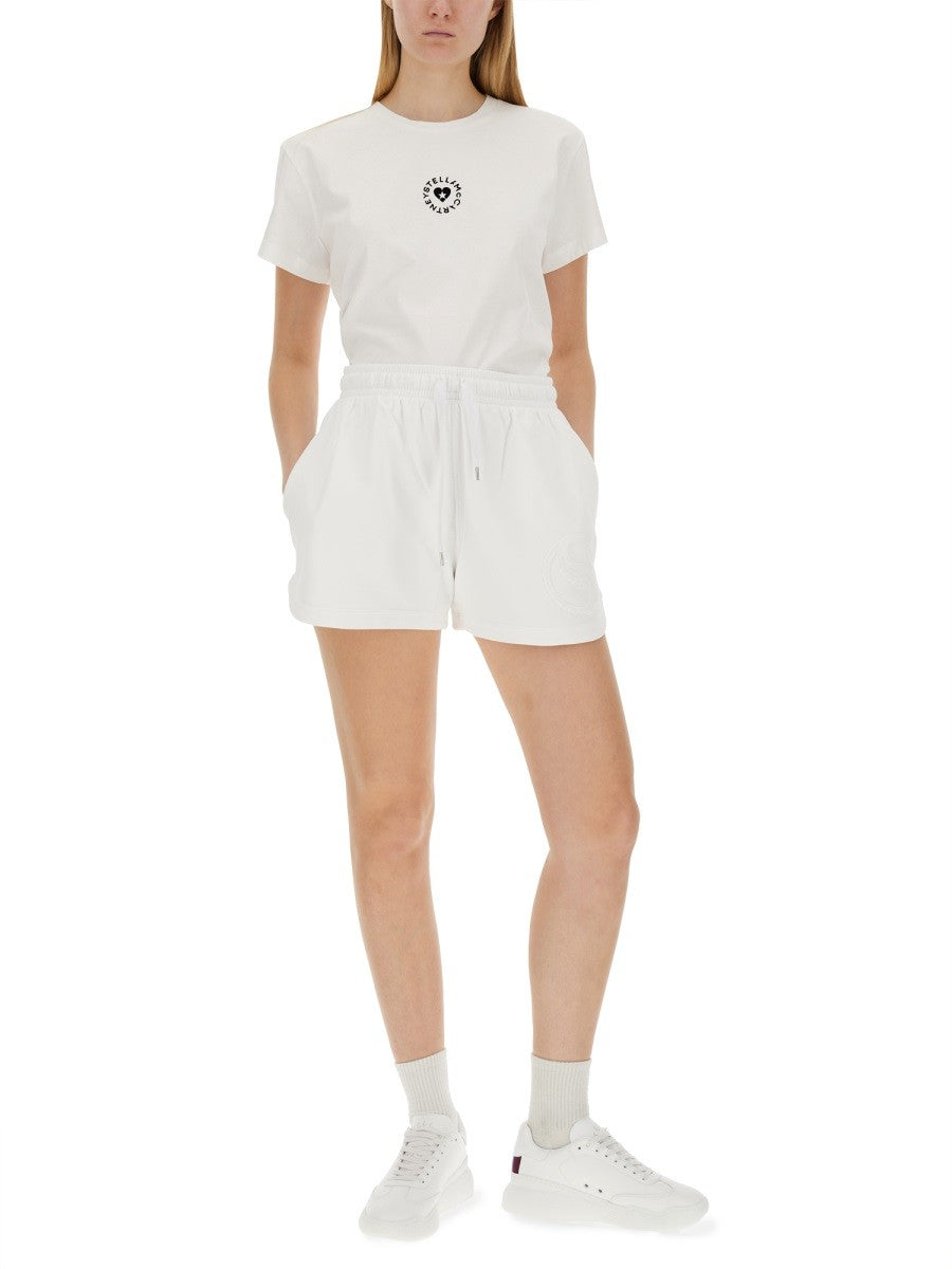 stella mccartney stella mccartney - T-SHIRT WITH LOGO
