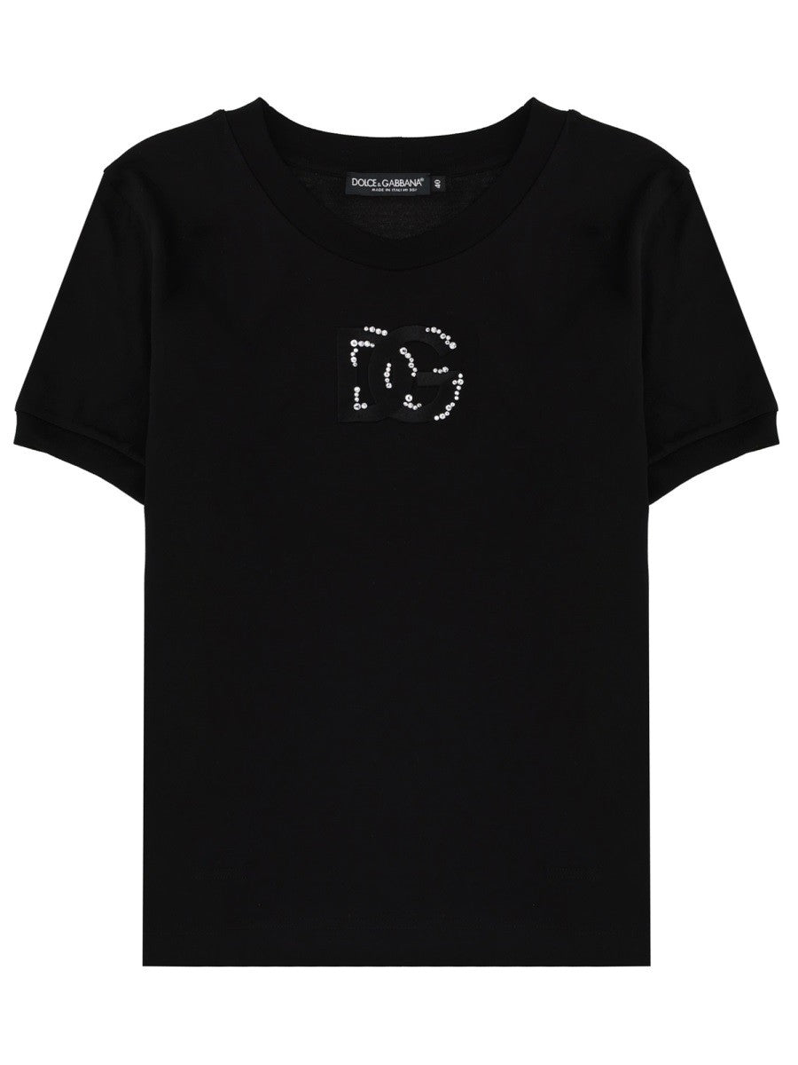 Dolce & Gabbana - T-SHIRT WITH LOGO t-shirt-with-logo_ac3b7bf3-9737-480f-b6f1-2779a017e9c9