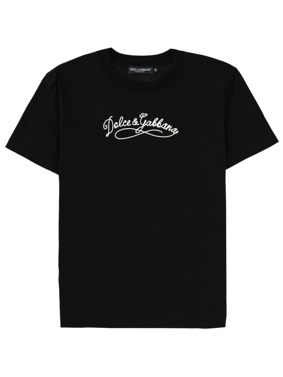 Dolce & Gabbana - T-SHIRT WITH LOGO t-shirt-with-logo_b2c693b5-1bd2-4616-ae24-db185b576379