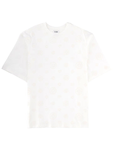 CASABLANCA CASABLANCA - T-SHIRT WITH MONOGRAM DETAILS