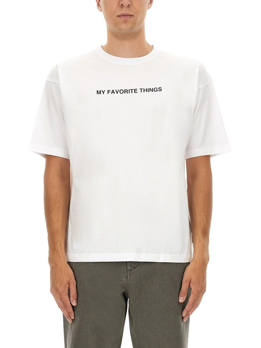 ASPESI ASPESI - T-SHIRT WITH "MY FAVORITE THINGS" PRINT