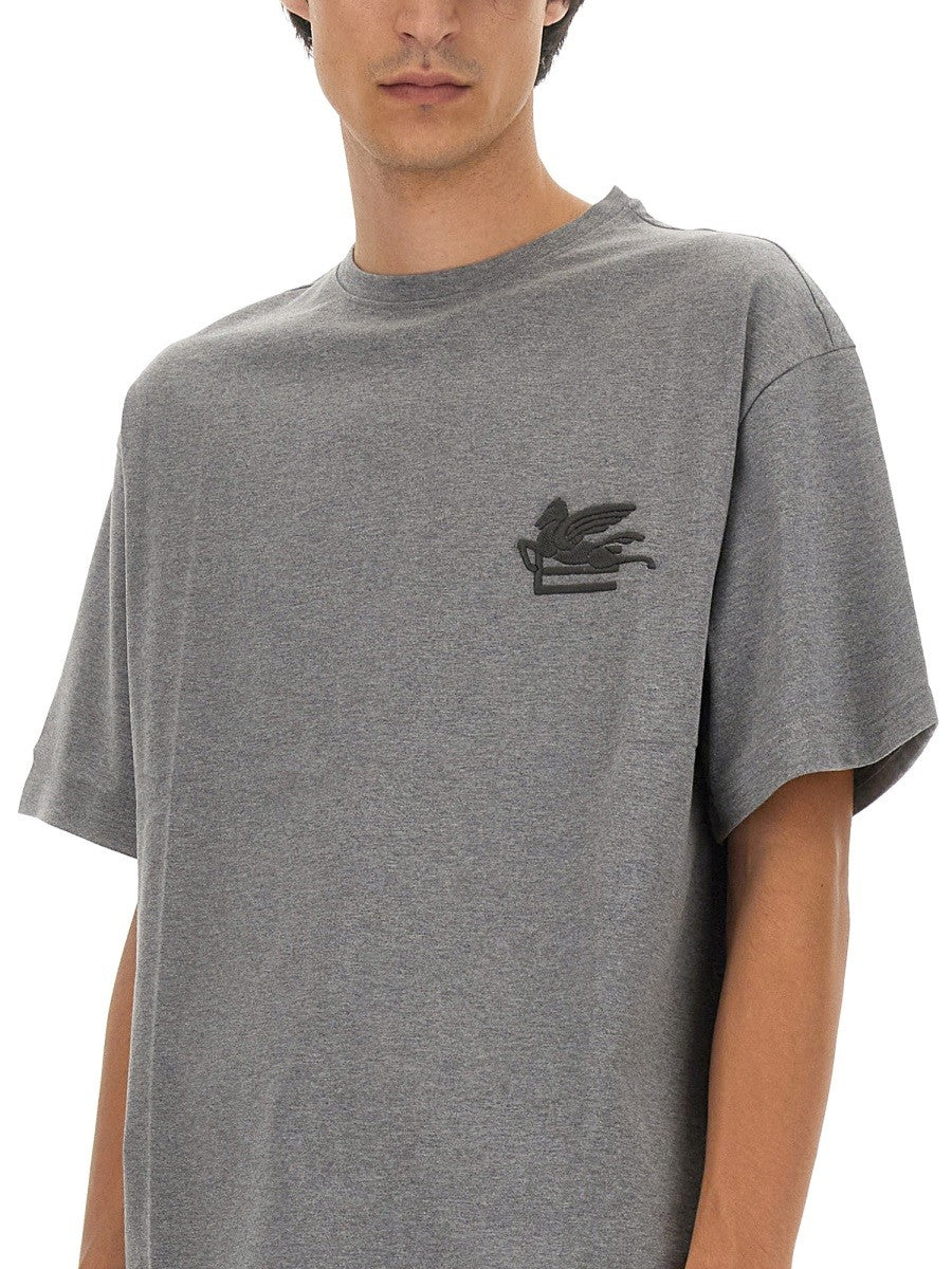 T-SHIRT WITH PEGASUS EMBROIDERY