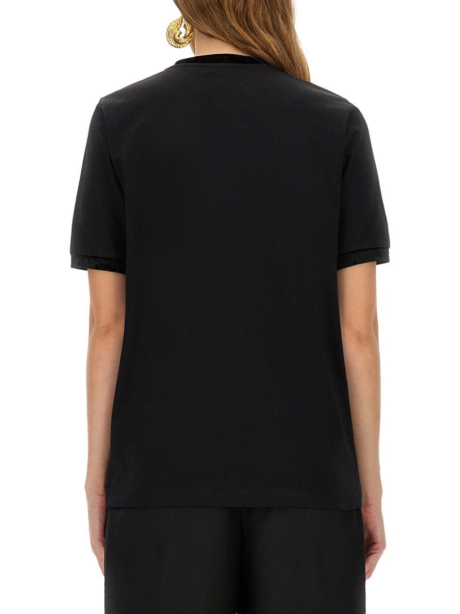 NINA RICCI - T-SHIRT WITH RIBBON AND BOW