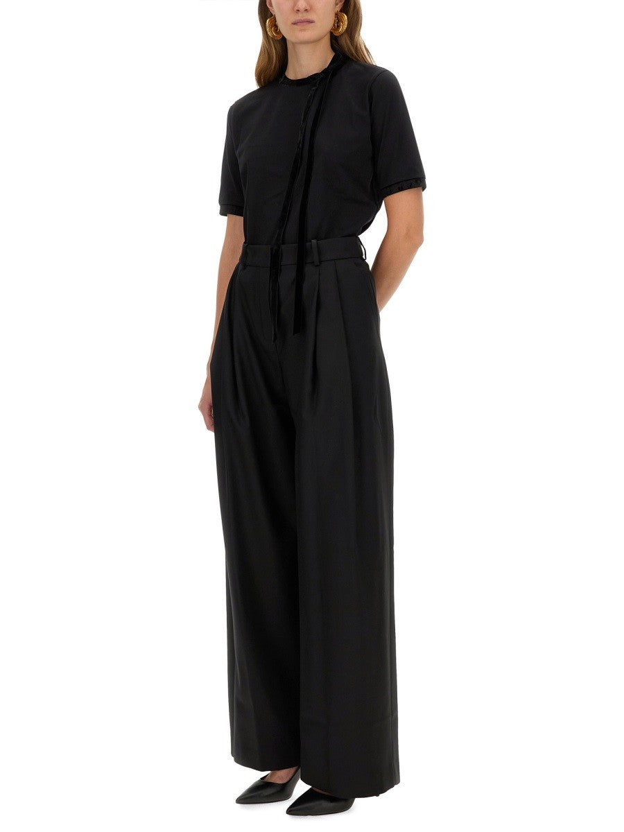NINA RICCI - T-SHIRT WITH RIBBON AND BOW