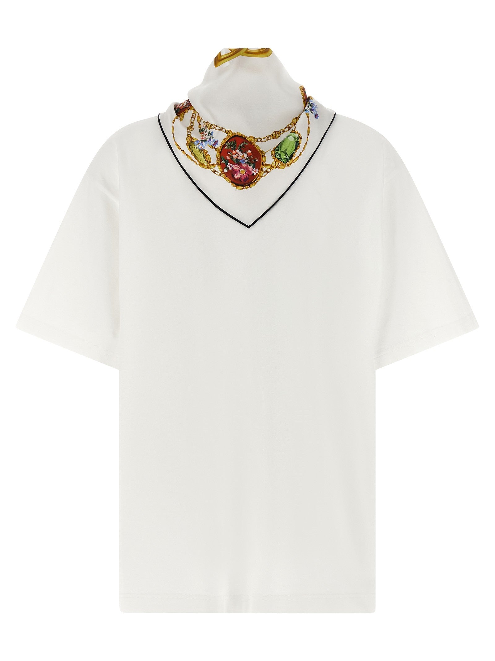 Dolce & Gabbana - T-shirt with scarf t-shirt-with-scarf
