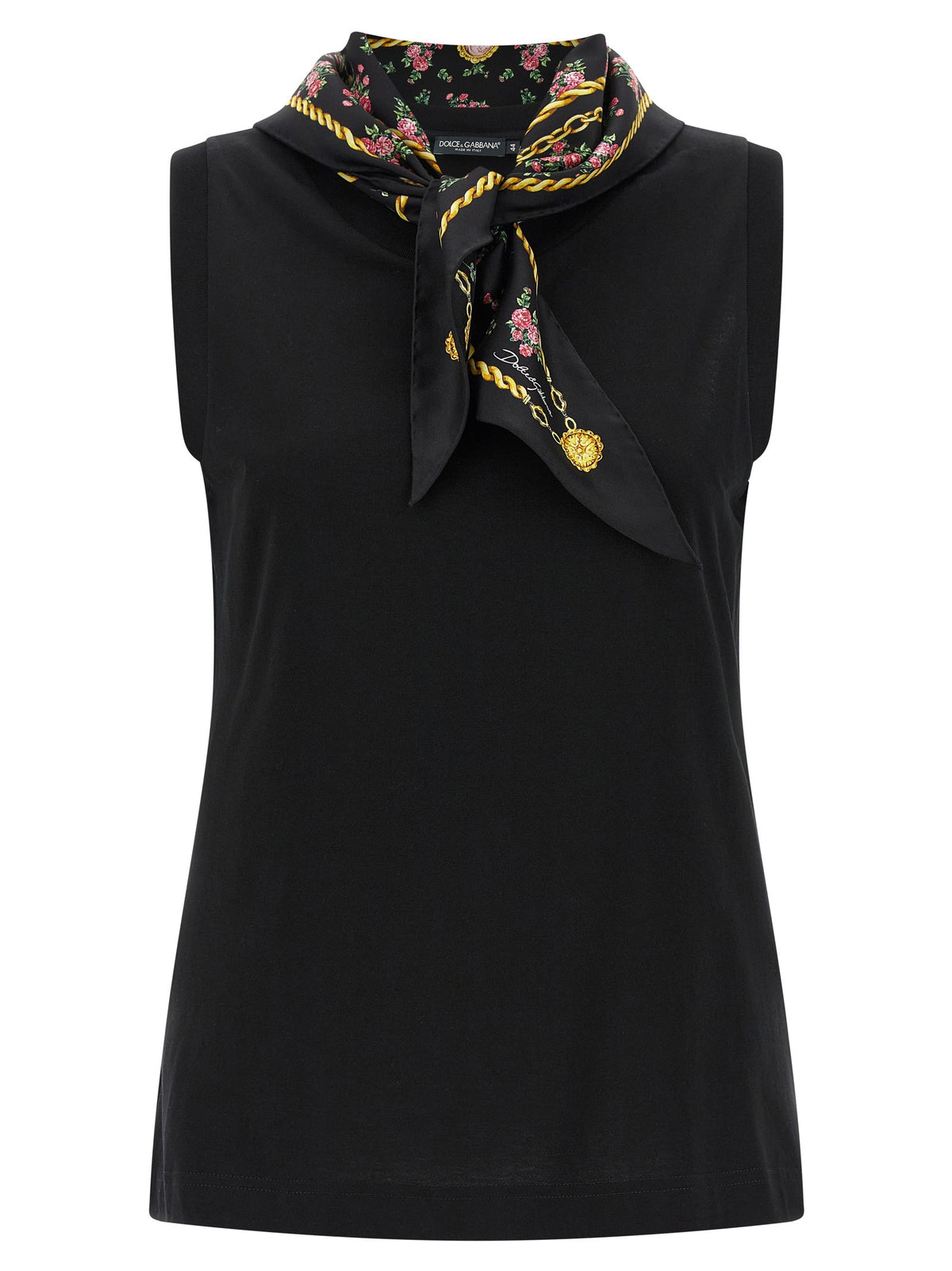 Dolce & Gabbana - T-shirt with scarf Black