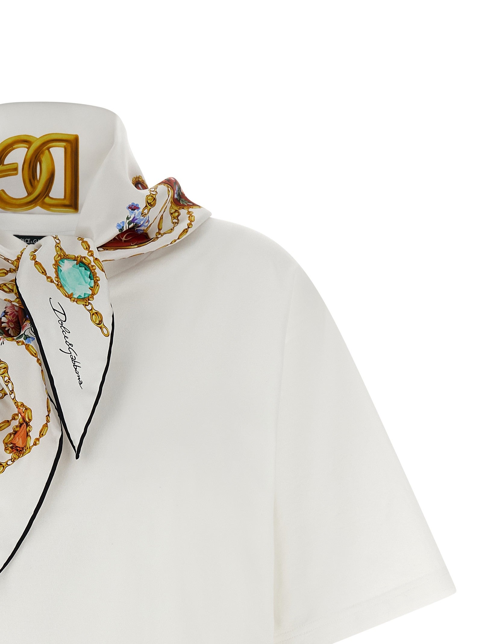 Dolce & Gabbana - T-shirt with scarf t-shirt-with-scarf_13323599-d10e-4438-9176-bb47d5117bef