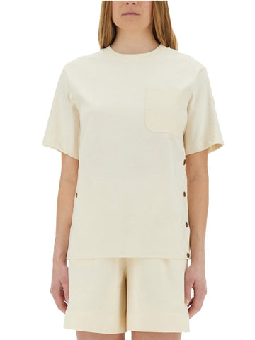 T-SHIRT WITH SIDE BUTTONS